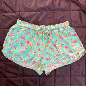 floral Xhilaration pajama shorts